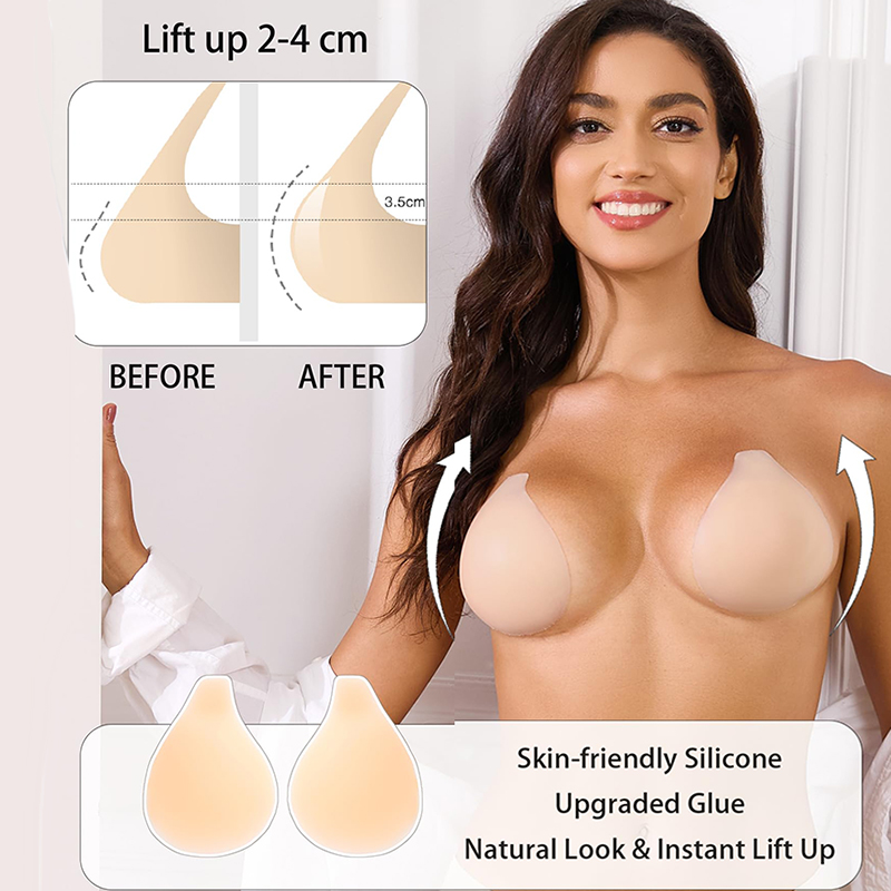 1/2 Pairs Women Sticky Bra Pus - đánh giá và giá Strapless Bra Backless