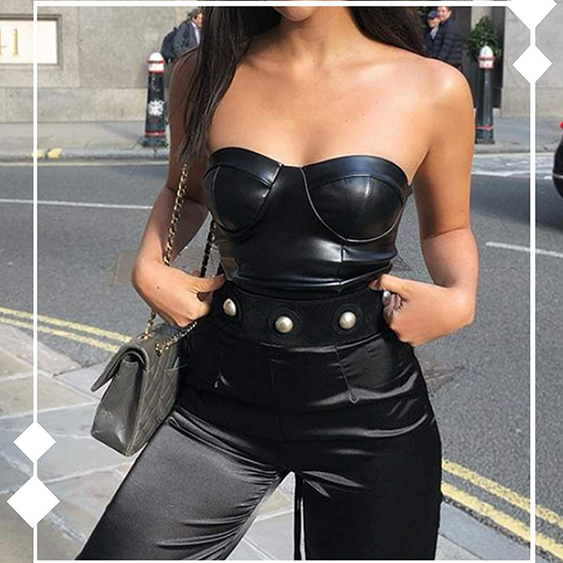 Áo Da Nữ Dây Chéo Áo Ngực Quần - đánh giá và giá Corset Waist Cinch