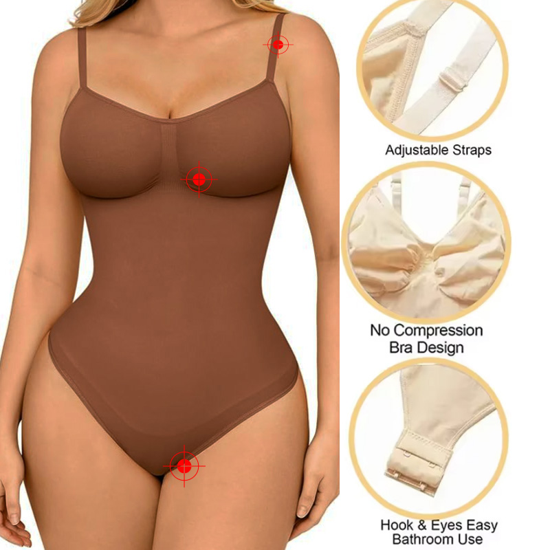GUUDIA Spandex Bodysuit Thong  - đánh giá và giá Shapewear Bodysuit Firm