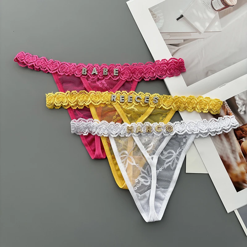 Personality Custom Thong Name  - đánh giá và giá Thong Bikini Women