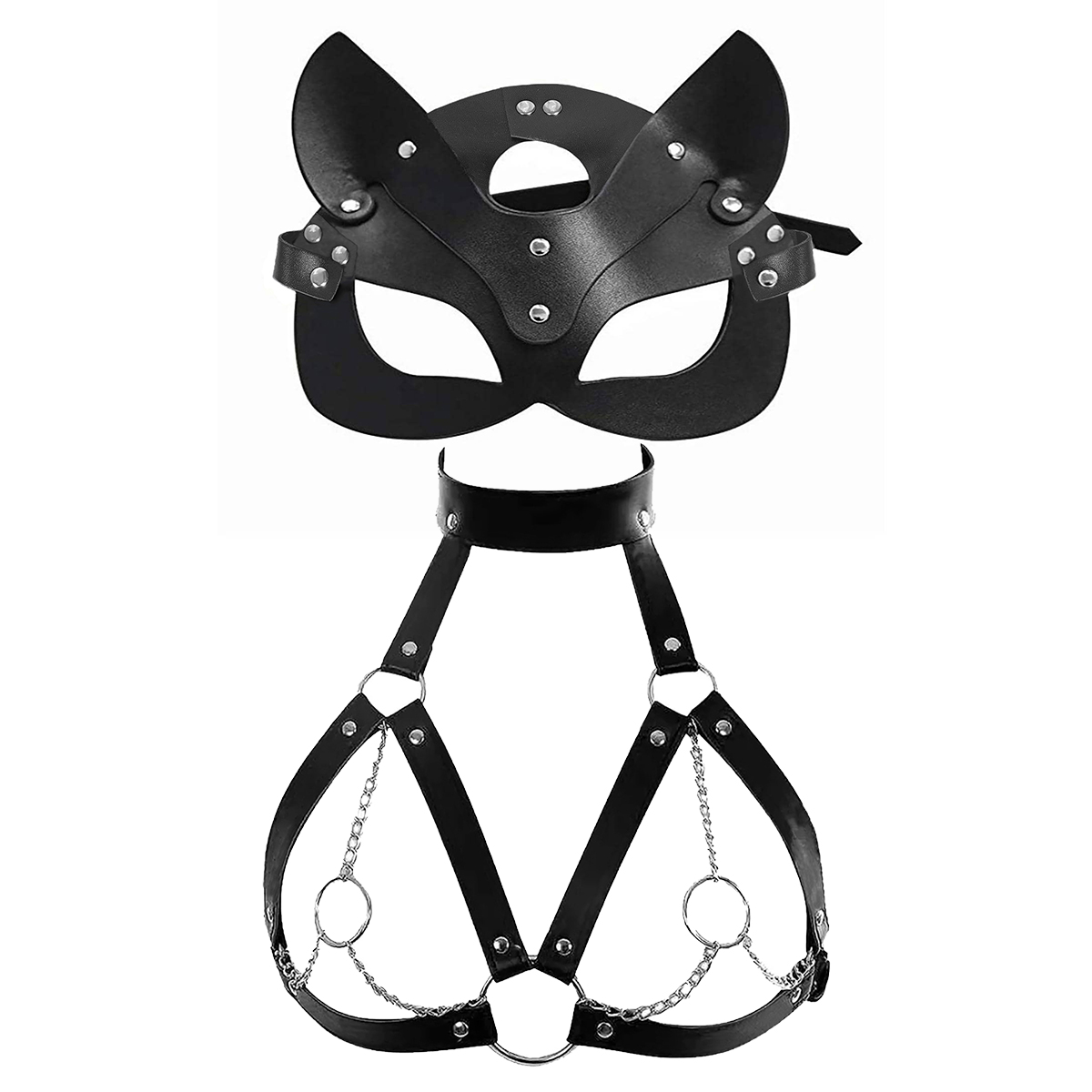 Women Sexy Mask Blindfold Cosp - đánh giá và giá Garter Belt Set