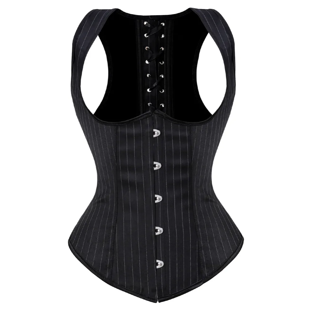 Nữ Gothic Dạ Nỉ Underbust Áo T - đánh giá và giá Corset Waist Cinch